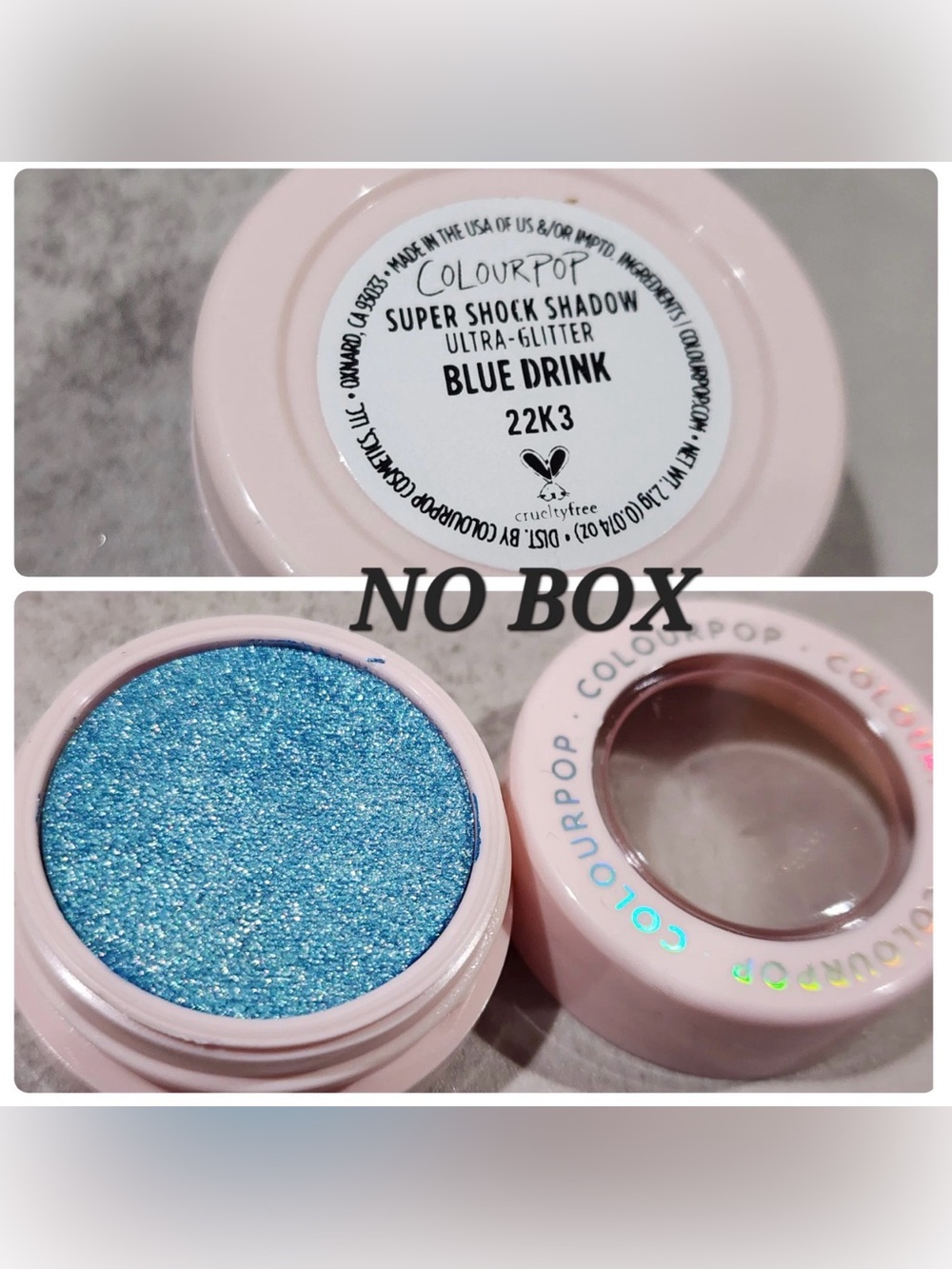 Colourpop Limited Edition Supershock Eyeshadow | Blue Drink
